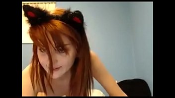 y. girl with cat ears showing tight pussy