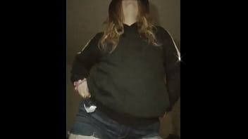 Dancing around and shaking my ass in my funky ex bfs hoodie