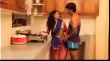 indian beautiful Housewife Romance In Kitchen