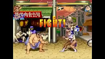 Video game street fighter fuck attack- cartoon - animation