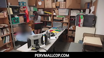 PervMallCop -  LP officer punishing a redhead teen thiefs Naomi Mae pierced pussy