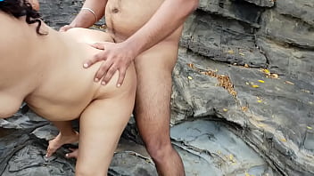 Indian housewife fucked by husband's friend on Goa Beach