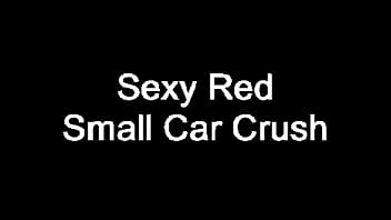 Sexy Red Small Car Crush