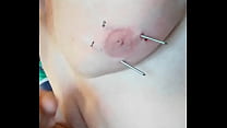 Nails and fish hook in tits