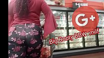 Bbw Big ass in jeans candid